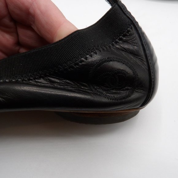 CHANEL BALLERINA FLATS EXCELLENT SZ 6 - Picture 3 of 10